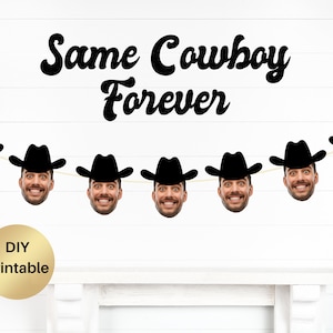 Banner faccia sposo salvare un cavallo cavalcare un cowboy Bach stesso cowboy per sempre segno di addio al nubilato discoteca CowGirl Decor HoeDown ultimo Rodeo Austin