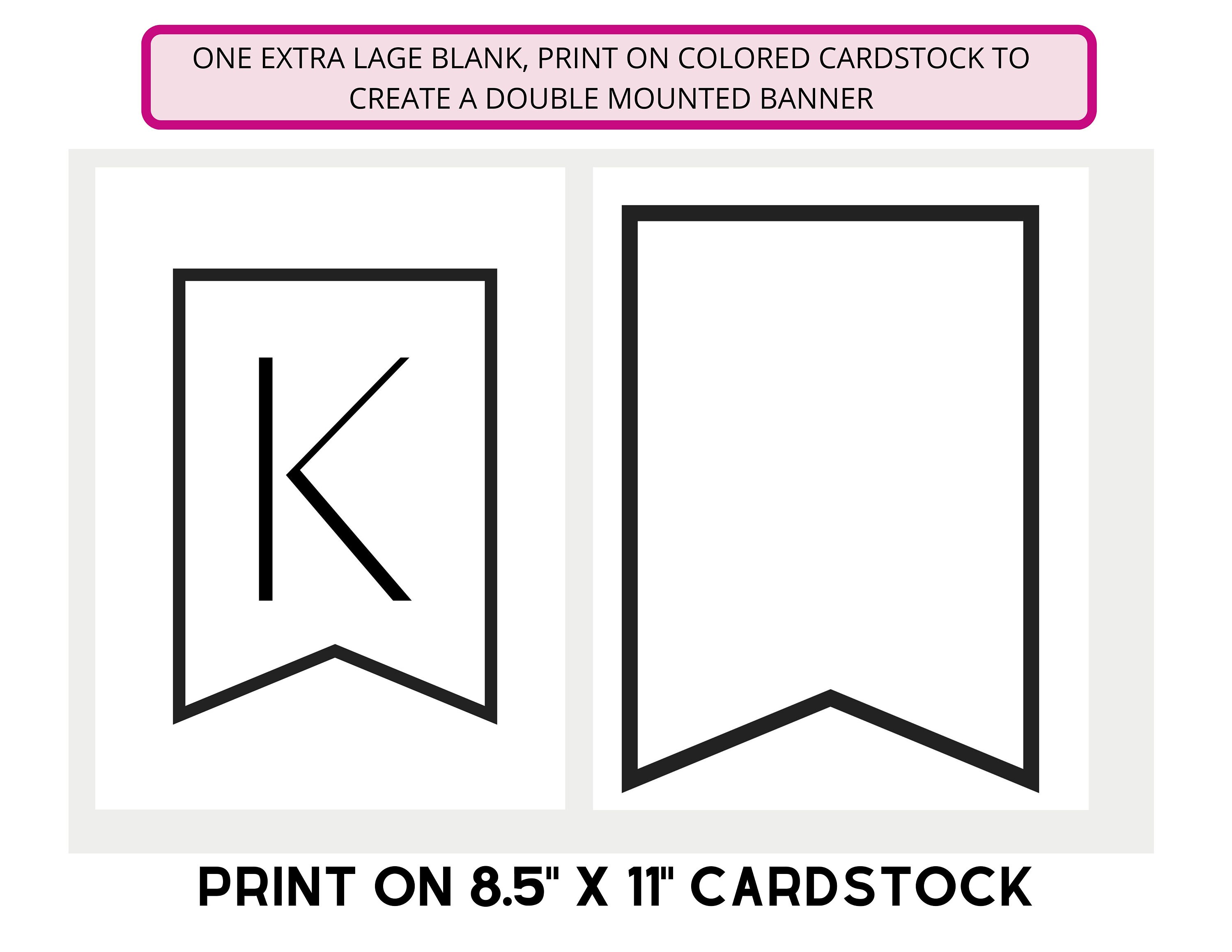 Custom Printable PDF BANNER, Printable Alphabet Letter Banner, Printable  Swallowtail Banner, Bunting Banner, Holiday Party Decor, A-Z Banner - Etsy, image size:3000x2318