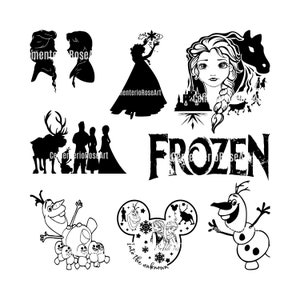 Frozen svg - Layered Images svg - Frozen Shirts Crafts - Digital - Cricut - PNG  Dxf Eps Pdf