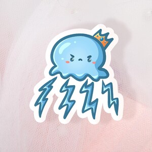 Autocollants mignons de méduses Kawaii | Créature marine océan méduse | Autocollants pour ordinateurs portables | Autocollants