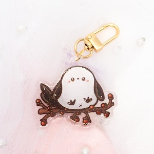 Kawaii Plush Keychain - Shima Enaga Japan Bird! - by Kiaru