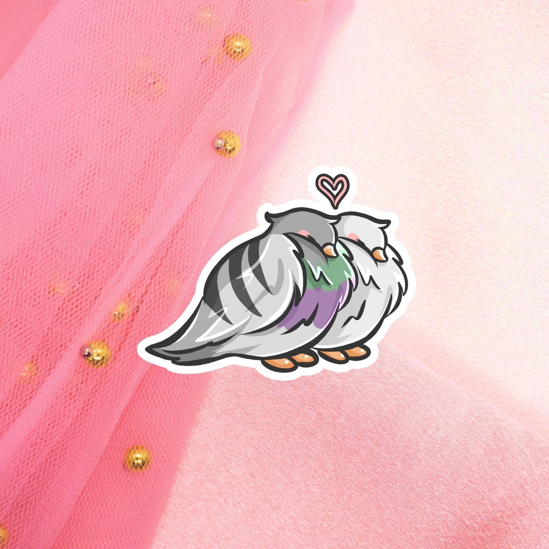 Kawaii Lovebird Stickers | Dove Couple | Pigeon | Love Valentine | Love ...