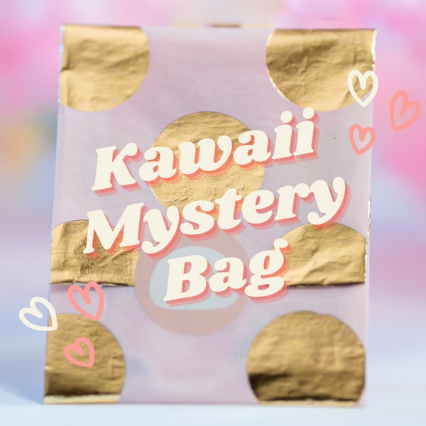 Kawaii Mystery Merch Bag | Wundertüte | Zufälliges Animal Merch Box | Kawaii Lucky Bag | Charms | Sticker | Notepads | Sticker Sheets