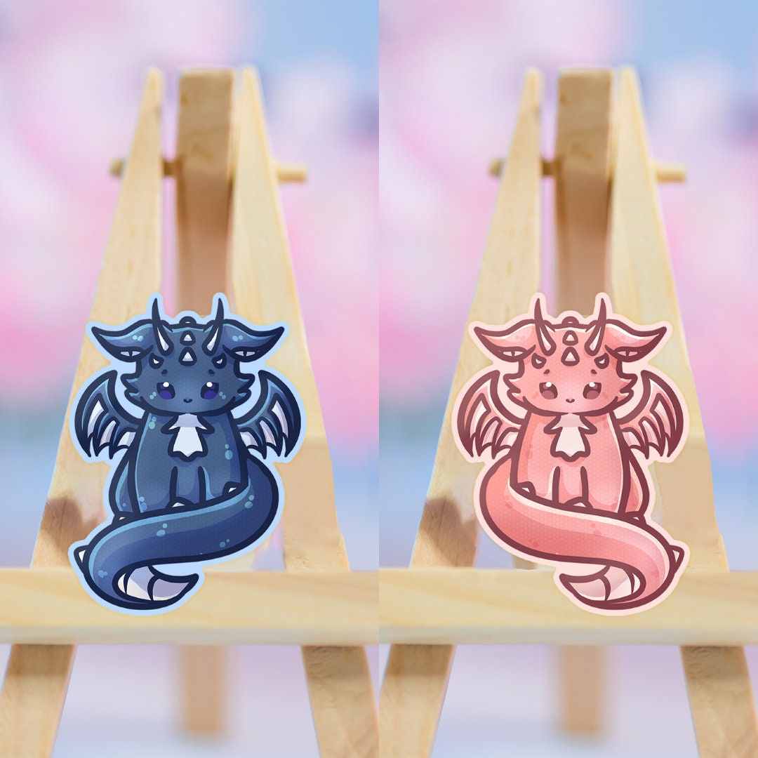 Cute Kawaii Dragon Stickers Cute Dragon Cute Dragons Etsy