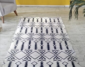 Soft woven bamboo rug, Living room rug, Bamboo rug