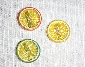 NEW item 5cm Citrus Hair Clips, Lemon Slice Hair Clip, Citrus Fruit Slice Clip, Orange Slice Hair Clip, Lime Hair Clip, Hair Clip