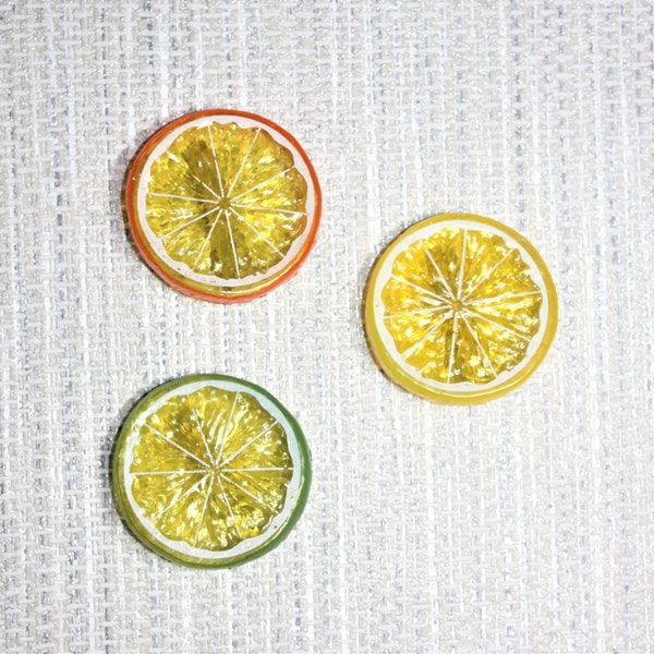 NEW item 5cm Citrus Hair Clips, Lemon Slice Hair Clip, Citrus Fruit Slice Clip, Orange Slice Hair Clip, Lime Hair Clip, Hair Clip