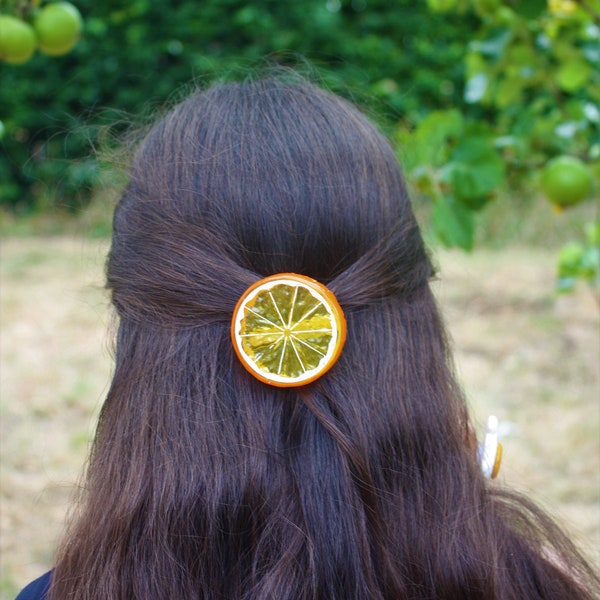 5cm Citrus Hair Clips, Lemon Slice Hair Clip, Citrus Fruit Slice Clip, Orange Slice Hair Clip, Lime Hair Clip