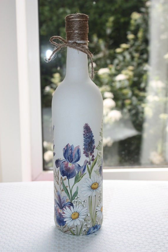 LED Wine Bottle Light Iris Medow LED Battery Operated Lights Up