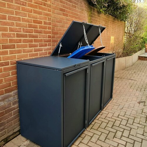 Premium Wheelie Bin Store With Green Roof Planter 240L Etsy UK