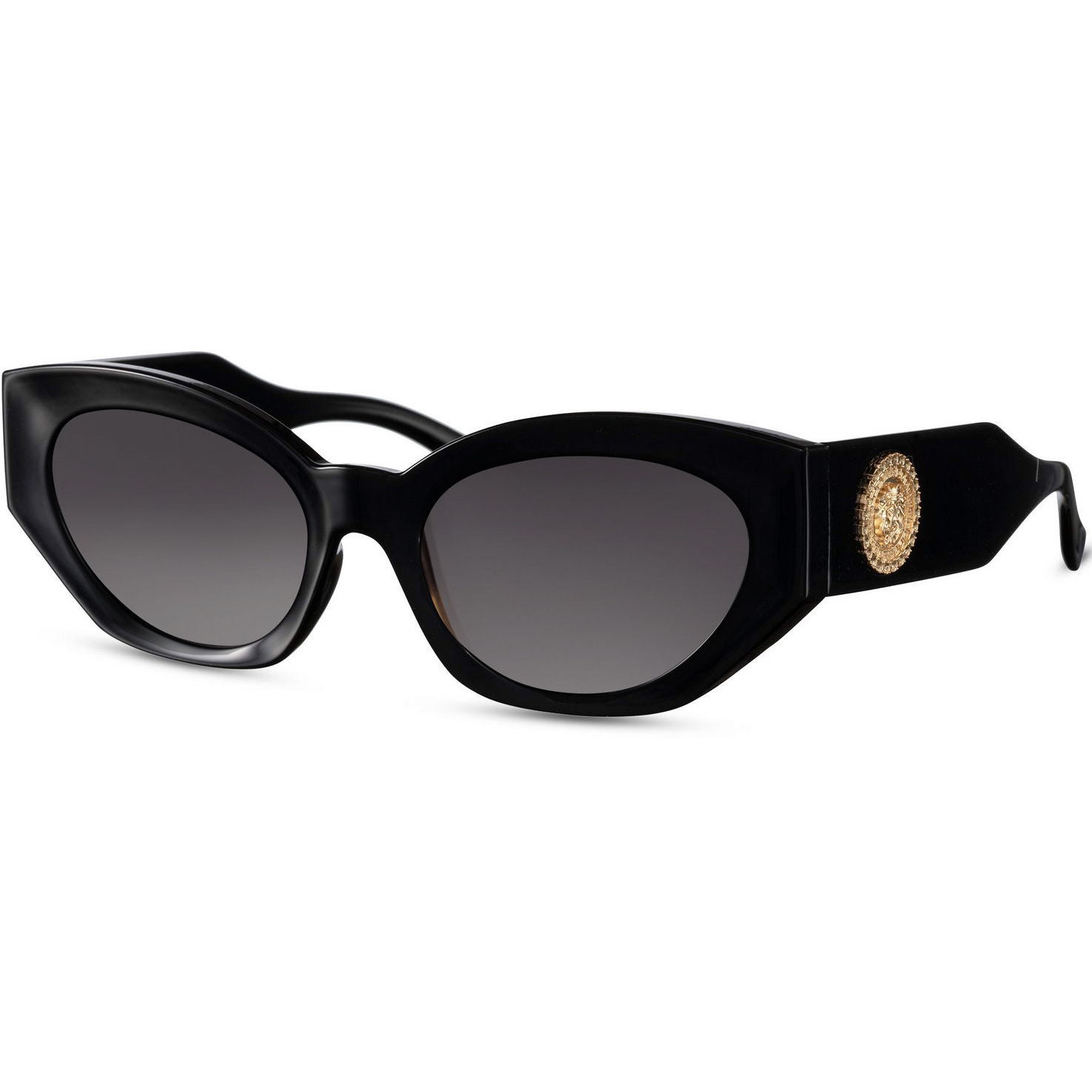 Versace Medusa-Charm VE2198 VE/2198 1252/13 Dark Havana Square Sunglasses  54mm