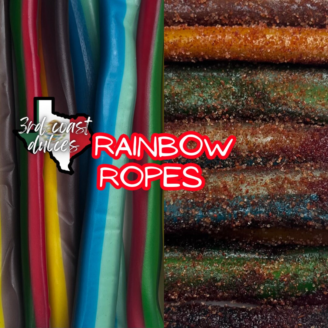 Chamoy Rainbow Ropes Chamoy Mexican Candy Dulce Enchilados - Etsy