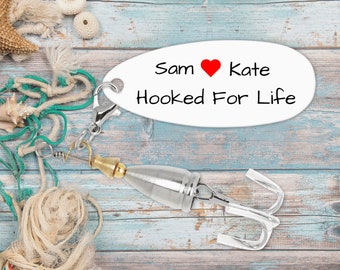 Personalised Fishing Lure For Valentine Gift For Husband, Present For Fisherman, Custom Fishing Gift For Boyfriend, Angler Keepsake For Him