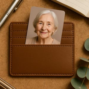 Tarjeta conmemorativa personalizada para billetera, homenaje fotográfico personalizado por la pérdida de un ser querido, regalo de recuerdo para el duelo, recuerdo en memoria de un ser querido.