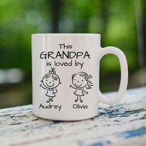 Personalised Mug For Grandfather, Father's Day Gift For Pop, Birthday Gift From Grandkids, Keepsake, Gift For Grandad, Cute Present For Pop