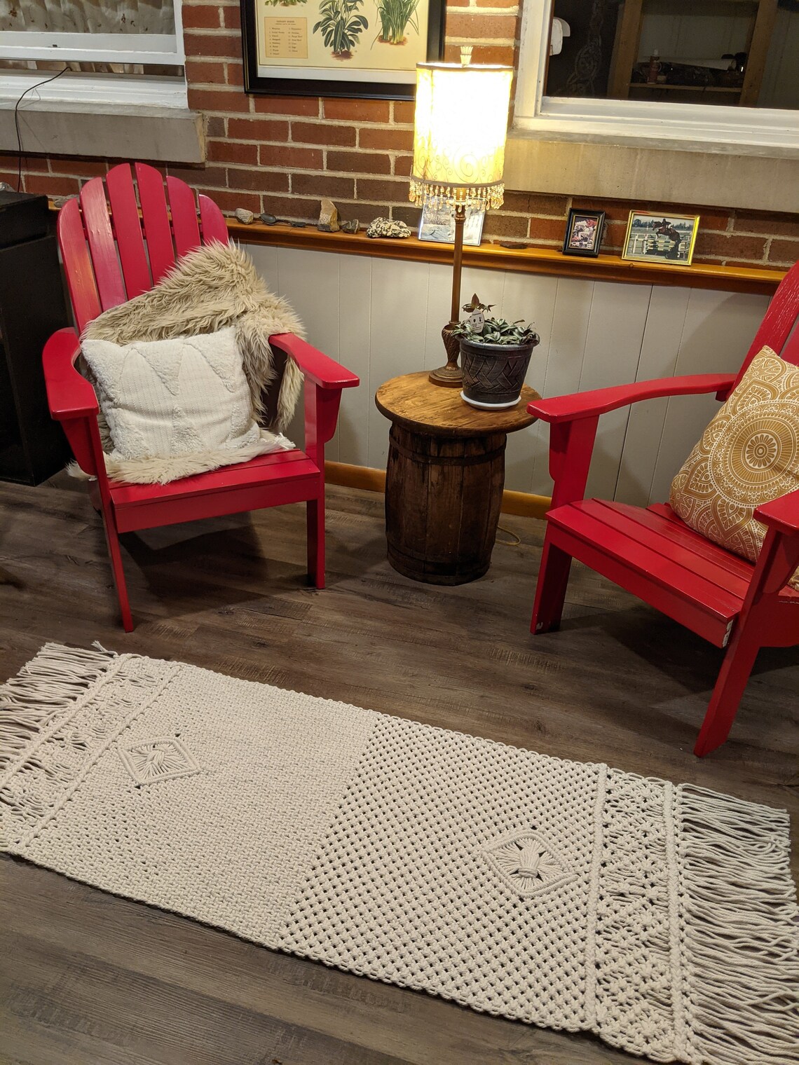 Bohemian Handmade Macrame Rug - Soft Cotton Rug - Etsy