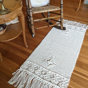 Bohemian Handmade Macrame Rug - Soft Cotton Rug - Etsy