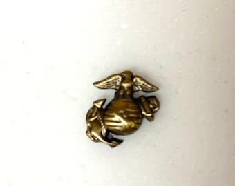 Brass Tie Tac, Marine symbol design tie tac, Hat pin
