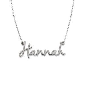 Magnolia .925 Sterling Silver Nameplate Necklace