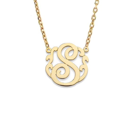 Monogram 2024 initial necklace