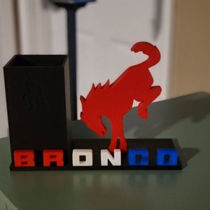 Ford Bronco Pen Holder for Desks/Office w/ Sasquatch Package (Bigfoot Logo)