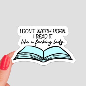 I Read it Like a Lady Sticker / spicy reads smut book sticker
