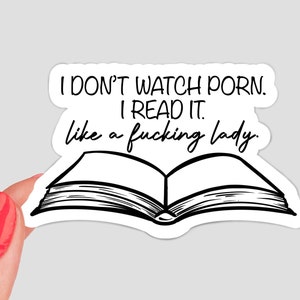 Read it Like a Lady Sticker / spicy reads smut book sticker