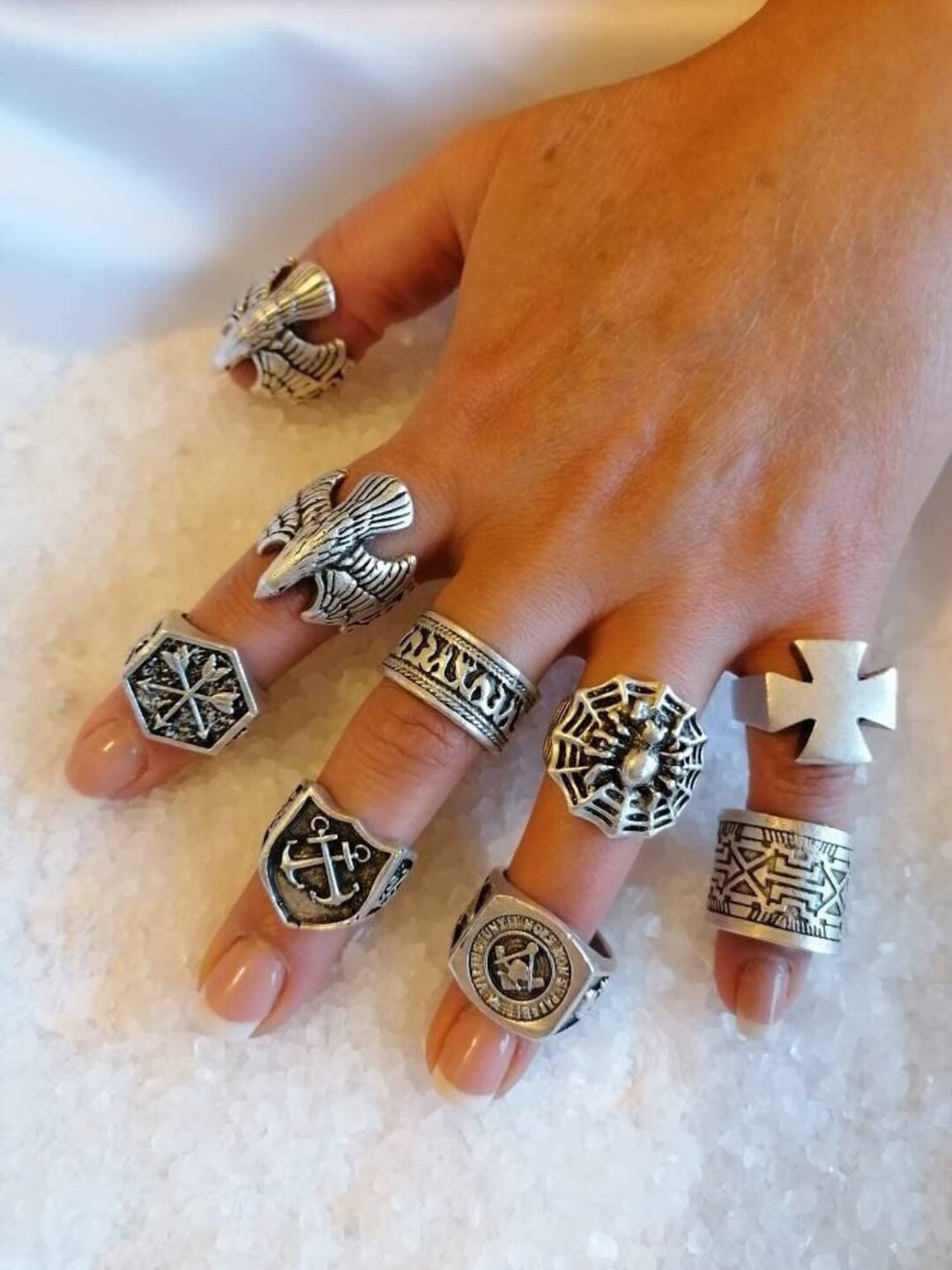 Unique Men's Rings, Jewelry Rings, Men's Cross Ring, Vintage