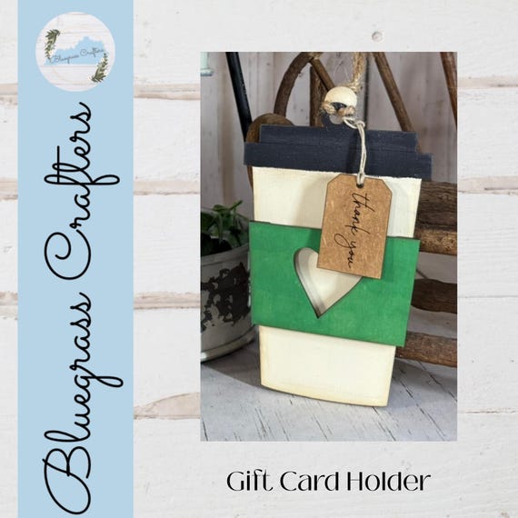 Coffee Cup Gift Card Holder, Teacher Gift, Father's Day, Birthday, Mom Gift