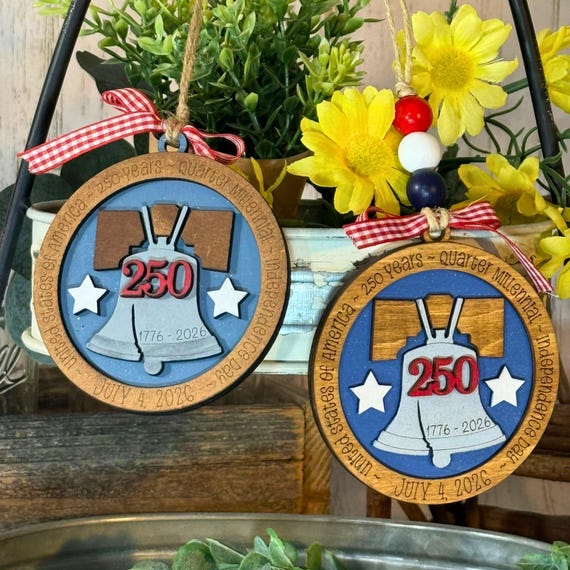 USA 250th Anniversary Commemorative Ornament, collectable ornament,  Semiquincentennial, 250th celebration