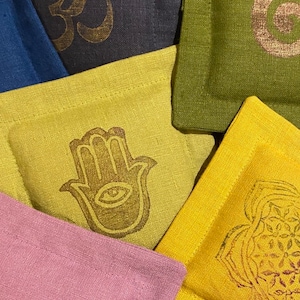 She Whispers, Mugwort,  Dream Pillow, Third Eye Awakener, Aromatherapy, Ethical, Herbal, Sleep pillow, Yoga Meditation, Hamsa and evil eye