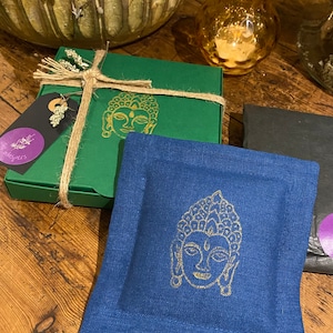 She Whispers, Mugwort  Dream Pillow, Bamboo Linen, Third Eye Awakener, Aetherius, Ethical, Natural Herbal, Sleep Aid, Yoga Meditation