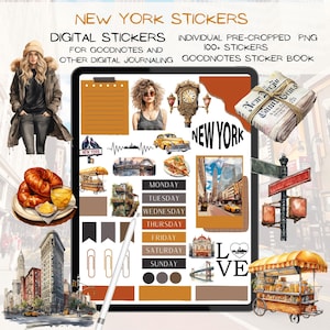 NEW YORK GOODNOTES Stickers,New York Digital Stickers,New York Digital journaling,GoodNotes Planner,ipad stickers