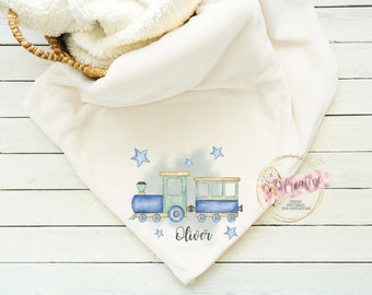 Blue Toy Train Baby Sublimation Design (PNG File)