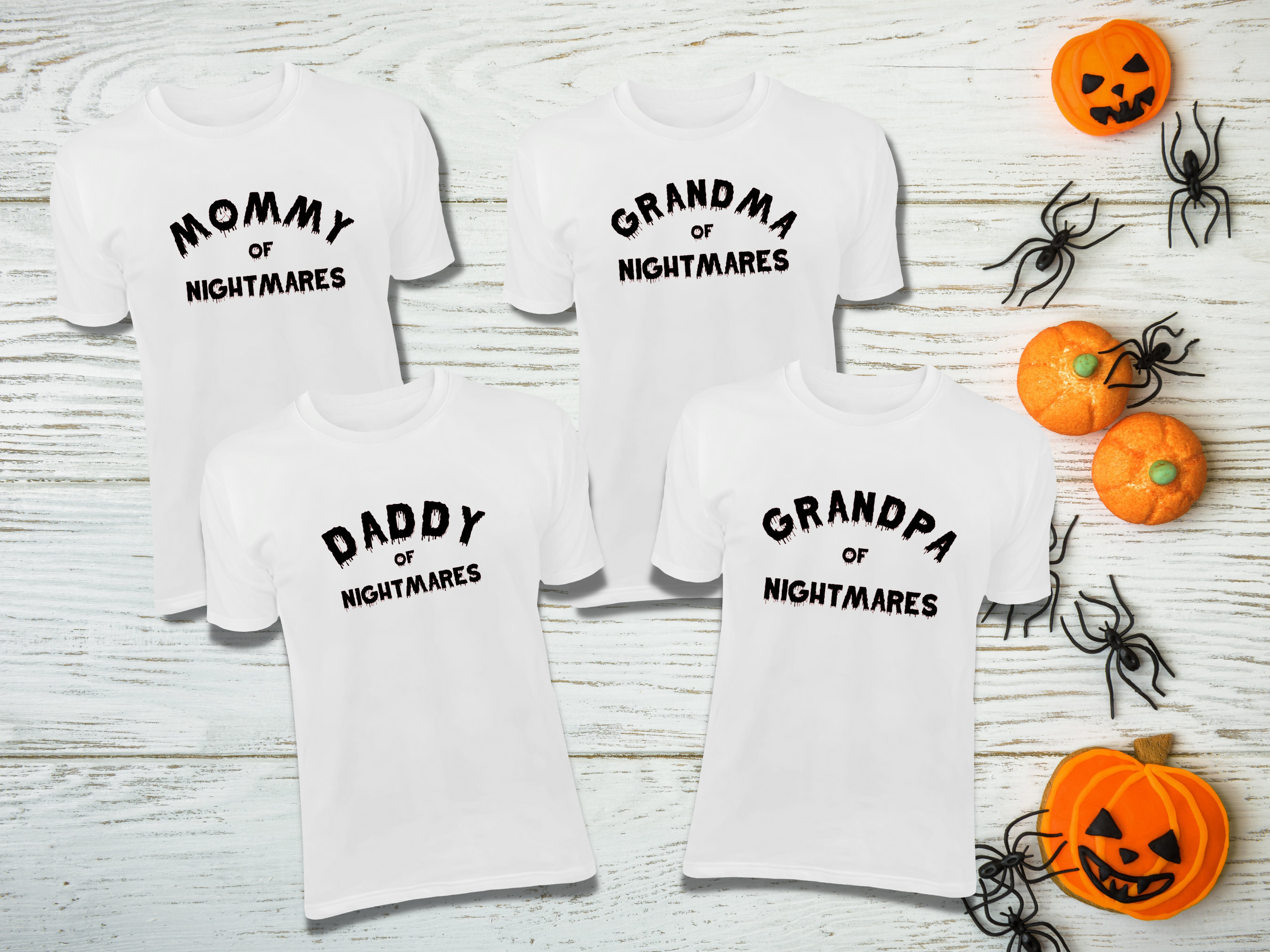 Discover Grandma of Nightmares Shirt, Grandma Halloween Shirt, Meemaw  Gigi Monster Tee Shirt, Family Matching Halloween Shirts, Family Monster Tee