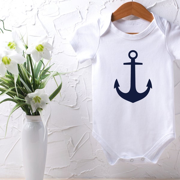 Anchor Baby Shirt,  Ocean Theme Baby , Nautical Theme, Anchor Shirt for Baby, Anchor Shirt For Toddlers, Boat Anchor Tee Shirt