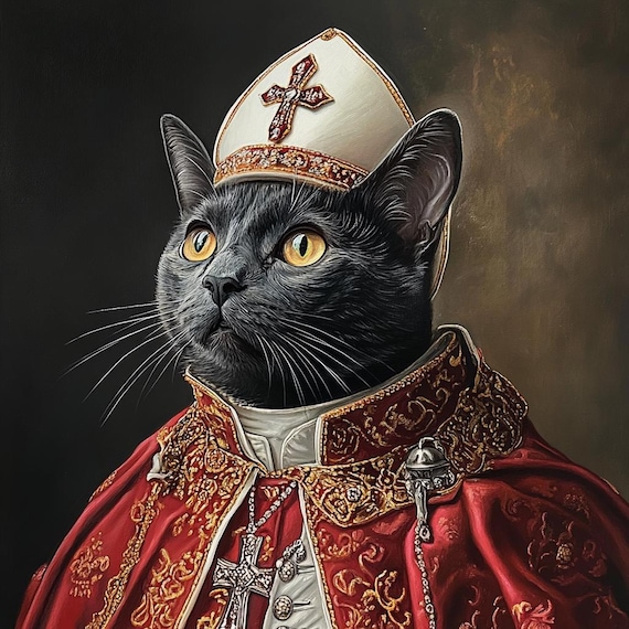 Pope Hat For Cat