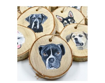 Enfeites de retrato de cachorro