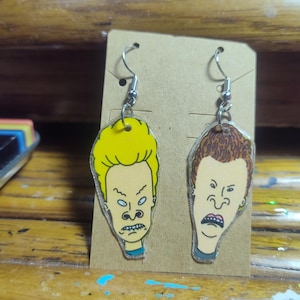 Recycled reworked cards y2k Era beavis and butthead unique and fun