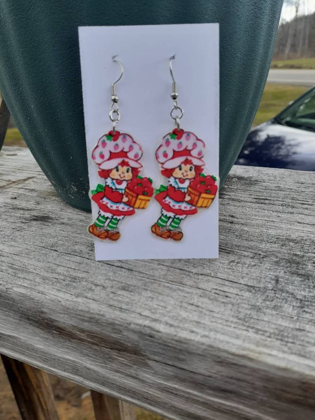 Strawberry Shortcake Earrings Vintage Look Etsy