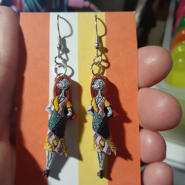 Tim Burton inspired Sally earrings