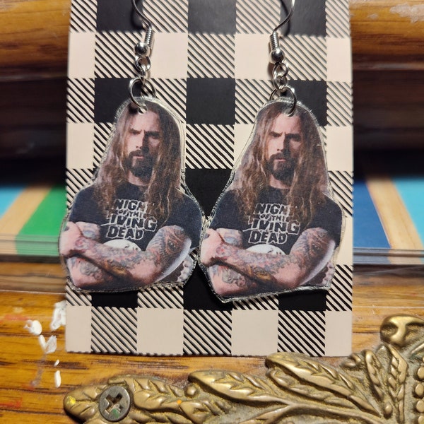 handmade rob zombie inspired earrings