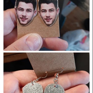 Jonas brothers inspired nick Jonas earrings great handmade unique item