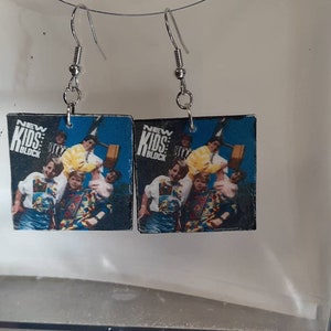 New Kids on the block inspired earrings unique and handmade retro