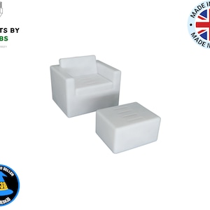 3D Printed mini sofa and stool 8x micro sd