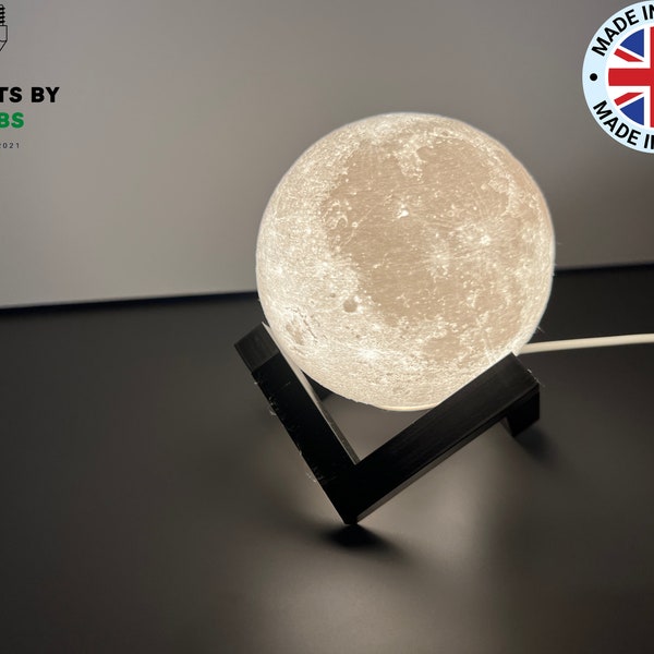 3D Printed Moon Lamp, night light, Lithopane, NASA