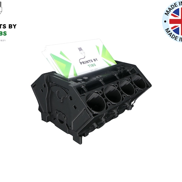 Engine Block Card Holder Etsy