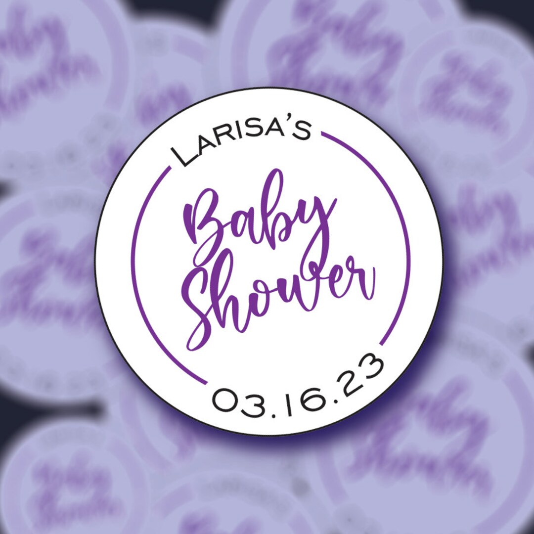 Custom Baby Shower Stickers: Personalized Thank You Labels - Etsy