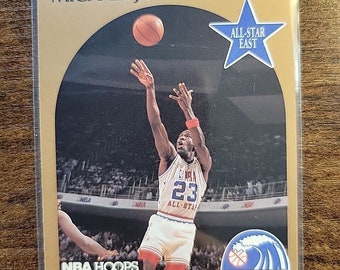 Michael Jordan 1990-1991 NBA Hoops #5 - Chicago Bulls - All Star - NBA