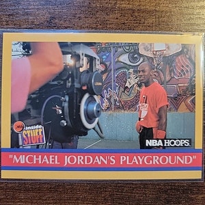 Michael Jordan 1990-1991 NBA Hoops #382 - Chicago Bulls - Playground - NBA